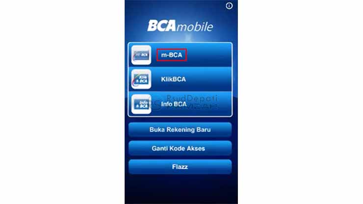 Buka Aplikasi m Banking BCA