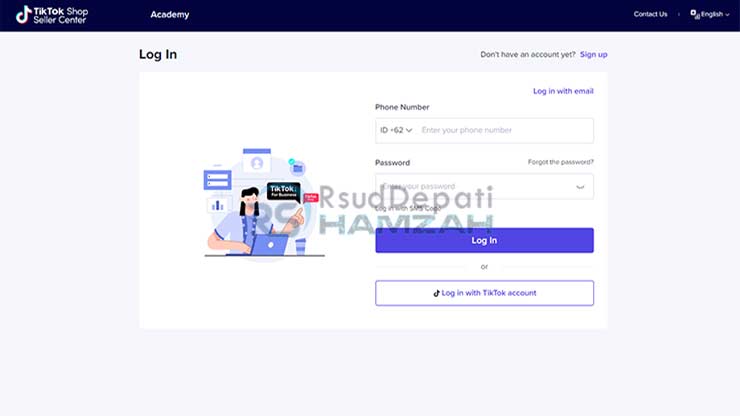 Buka TikTok Seller Center