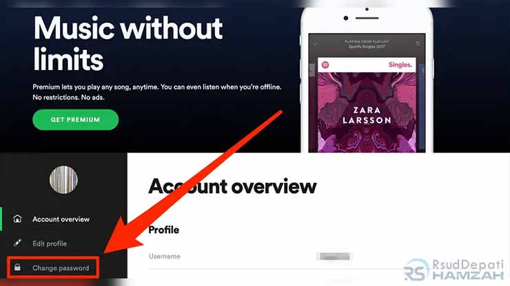 Cara Ganti Password Spotify