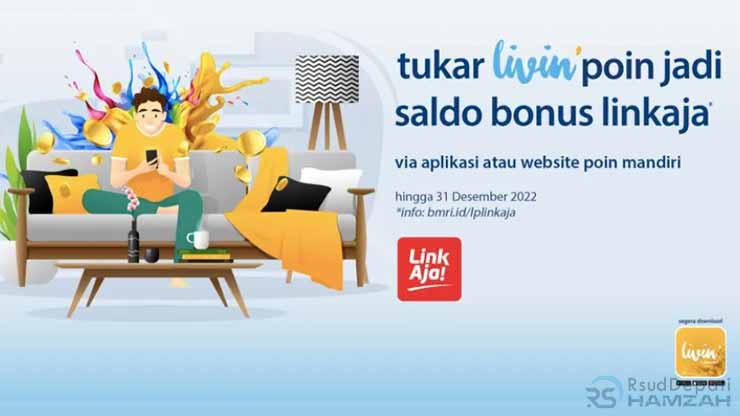 Cara Tukar Poin Livin Mandiri ke LinkAja