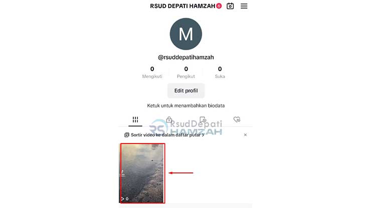 Cari dan Pilih Video di TikTok