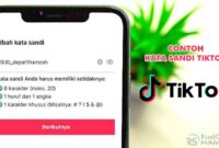 Contoh Kata Sandi TikTok