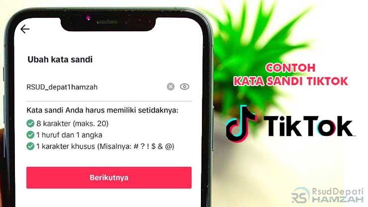 Contoh Kata Sandi TikTok