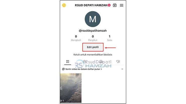 Ketuk Edit Profil TikTok