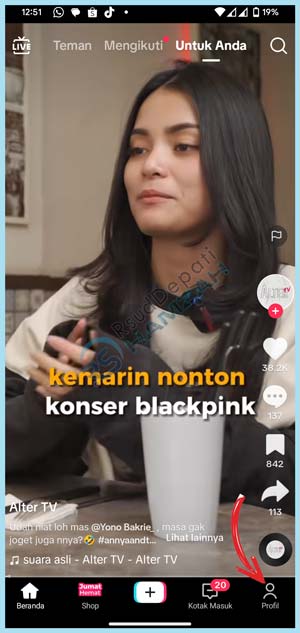 Klik Profil