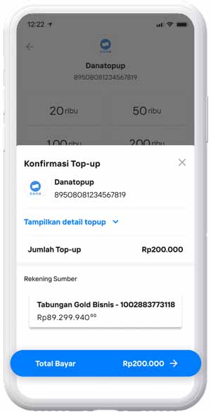 Konfirmasi Top Up