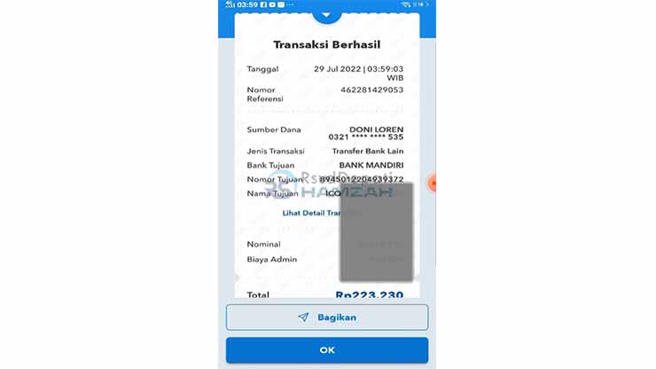 Pembayaran Iconnet Lewat BRImo Berhasil