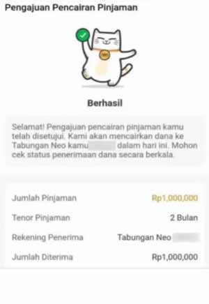 Pencairan Pinjaman Berhasil