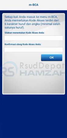 cara login bca mobile di hp baru
