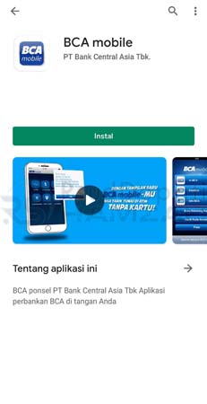 install BCA Mobile ke HP Baru