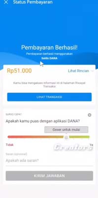 bayar adakami lewat dana