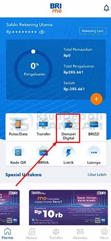 3. Pilih Dompet Digital
