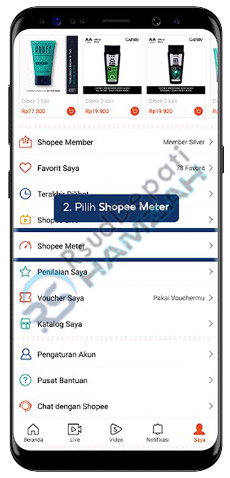 3. Pilih Shopee Meter