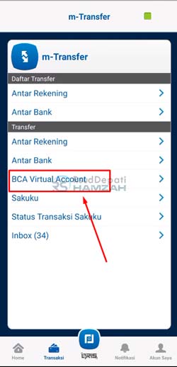 5 Tap BCA Virtual Account