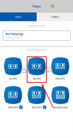 6 Pilih Nominal Top Up