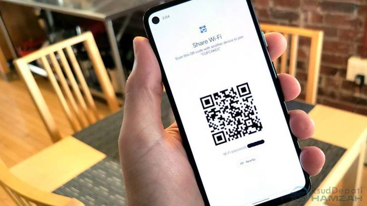 Cara Melihat Kode QR WIFI di HP