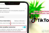 Cara Mematikan Auto Translate TikTok