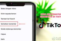 Cara Menyematkan Komentar di TikTok