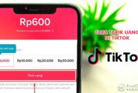 Cara Tarik Uang di TikTok