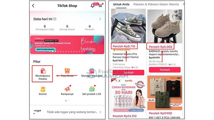 Lihat Estimasi Komisi TikTok