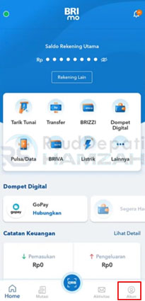 Menggabungkan 2 Rekening di BRImo Tanpa ke Bank