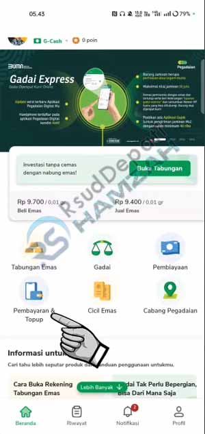 Pilih Pembayaran Top Up