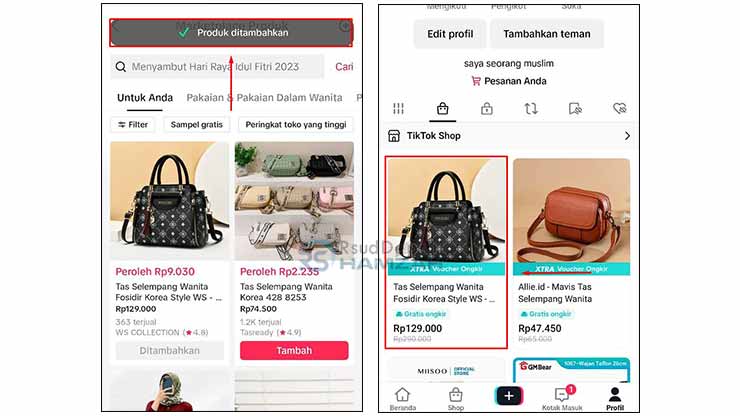 Selesai Menambahkan Produk Affiliate di TikTok Shop