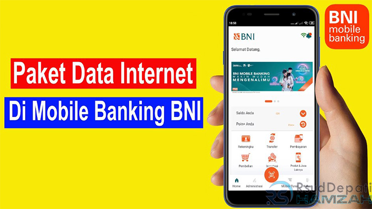 cara beli paket data di bni mobile