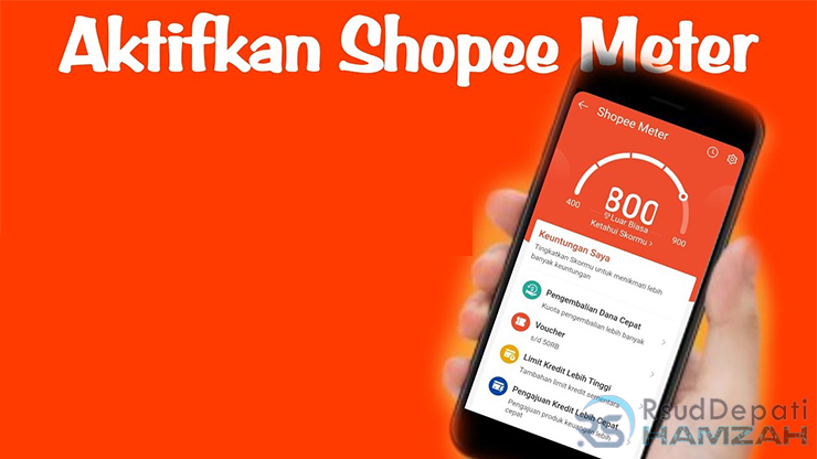 cara mengaktifkan shopee meter