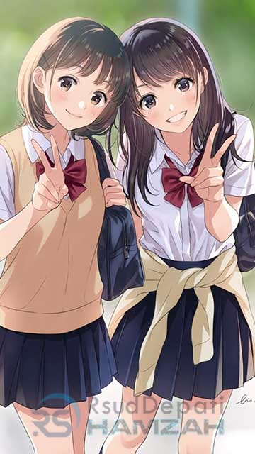 Gambar Anime Imut Lucu Cantik Two Girl