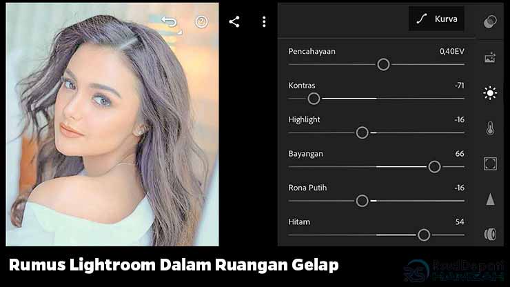 Rumus Lightroom Dalam Ruangan Gelap