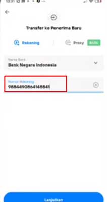 nomor va cara bayar adakami lewat livin mandiri