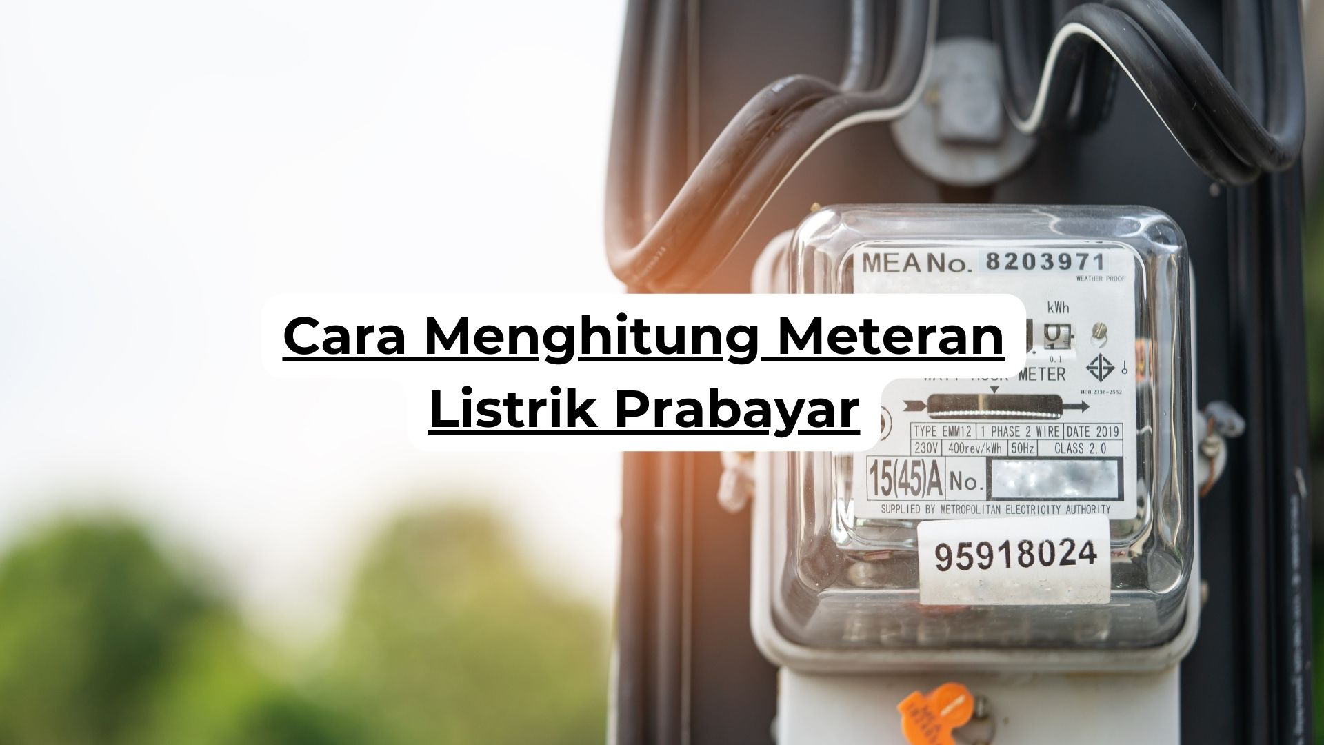 Cara Menghitung Meteran Listrik Prabayar