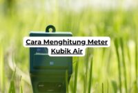 Cara Menghitung Meter Kubik Air