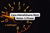 Cara Menghitung Rpm Motor 3 Phase