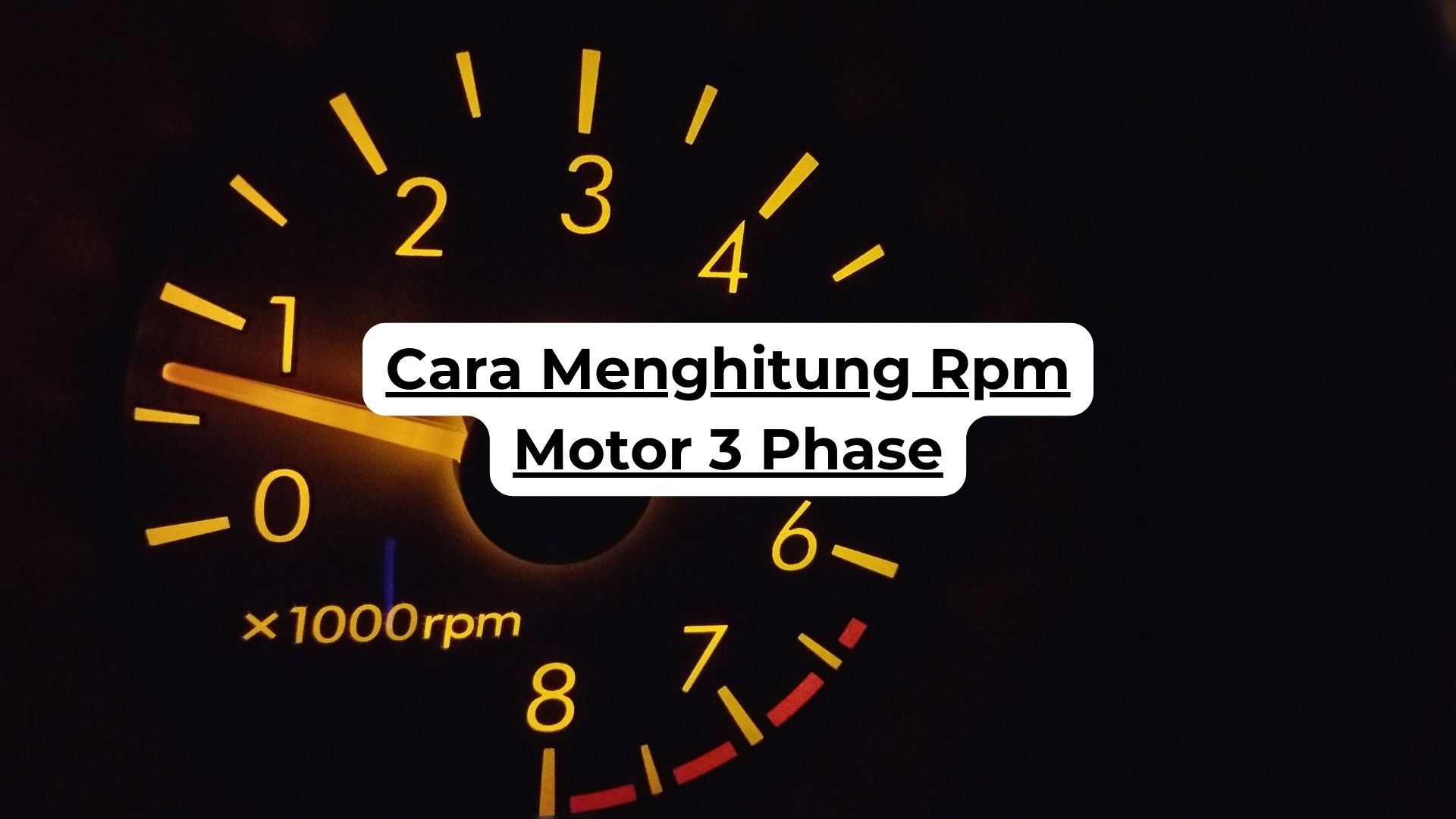 Cara Menghitung Rpm Motor 3 Phase