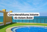 Cara Menghitung Volume Air Kolam Bulat