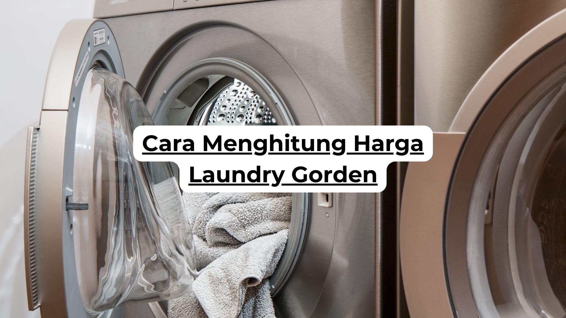 Cara Menghitung Harga Laundry Gorden