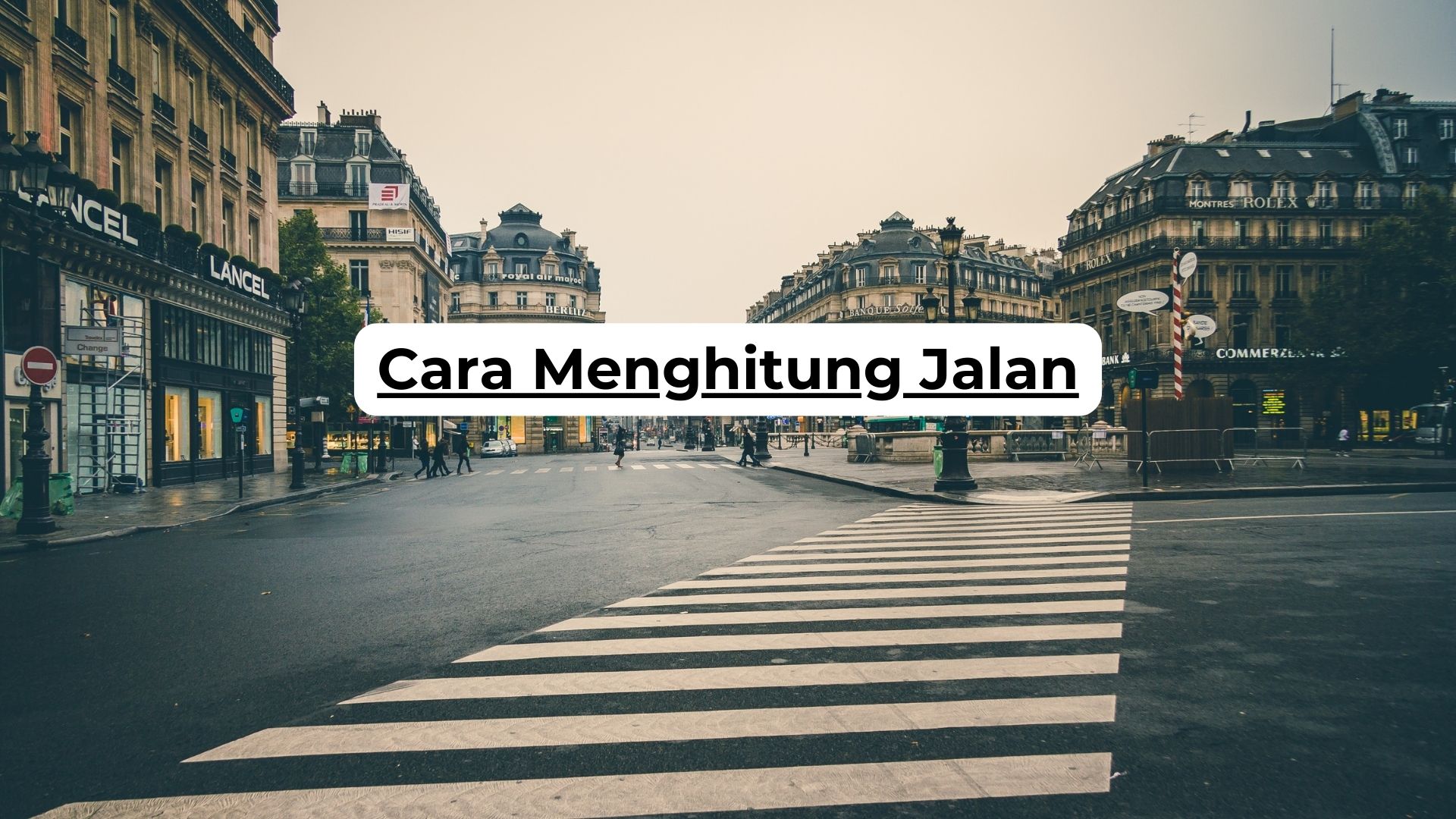 Cara Menghitung Jalan