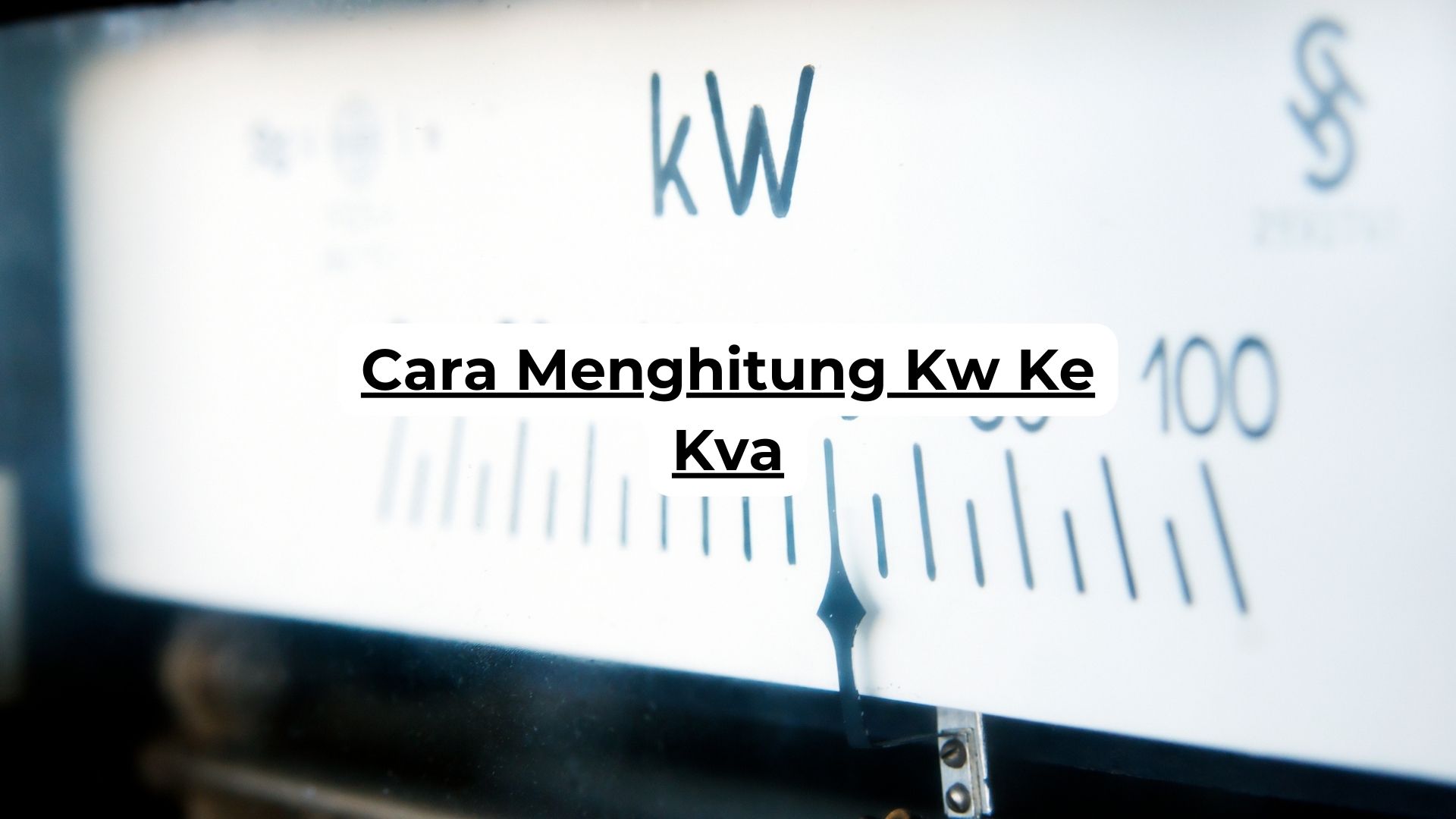 Cara Menghitung Kw Ke Kva