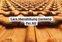 Cara Menghitung Genteng Per M2