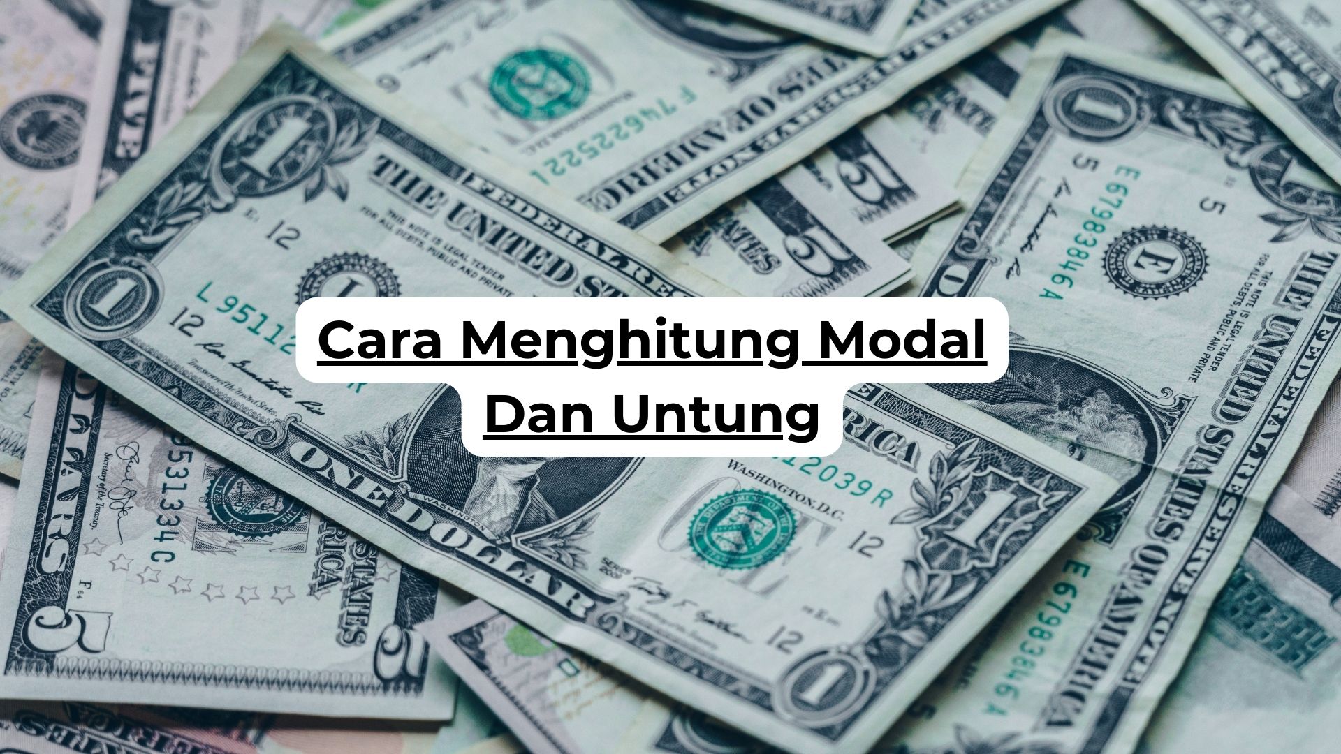 Cara Menghitung Modal Dan Untung